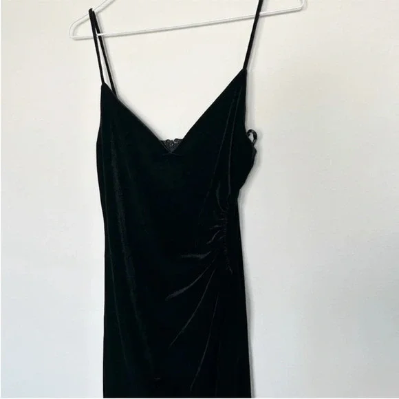 Black Halo Women's Bowery Sheath Dress - V-Neck, Faux Wrap, Ruching, 44 Inches Long - View #10